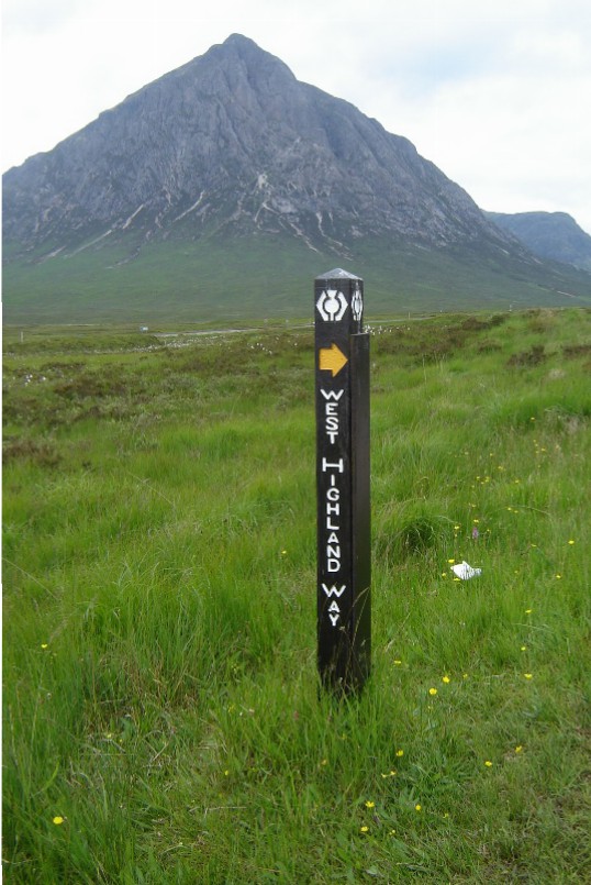 West Highland Way- Markierung (Foto: Hikekarin.com)